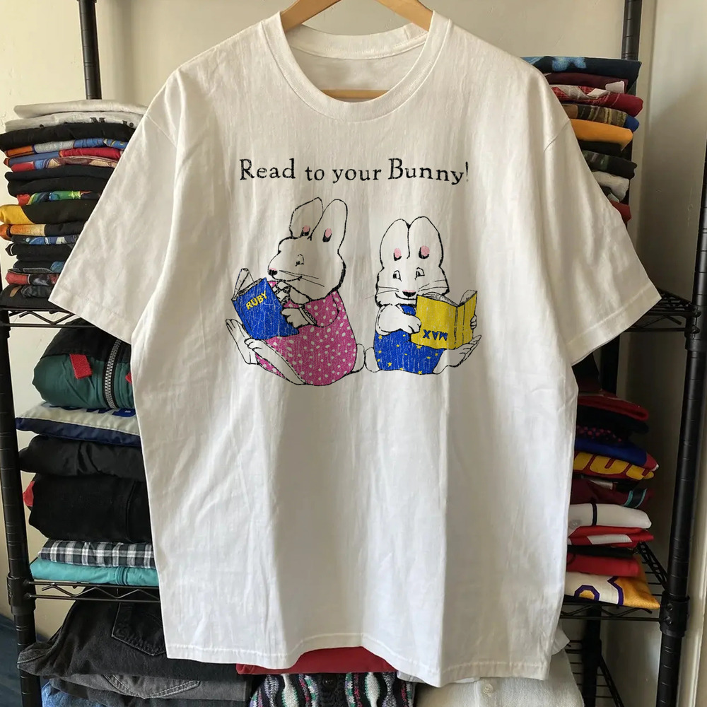Rare Max And Ruby Reading , White Tee